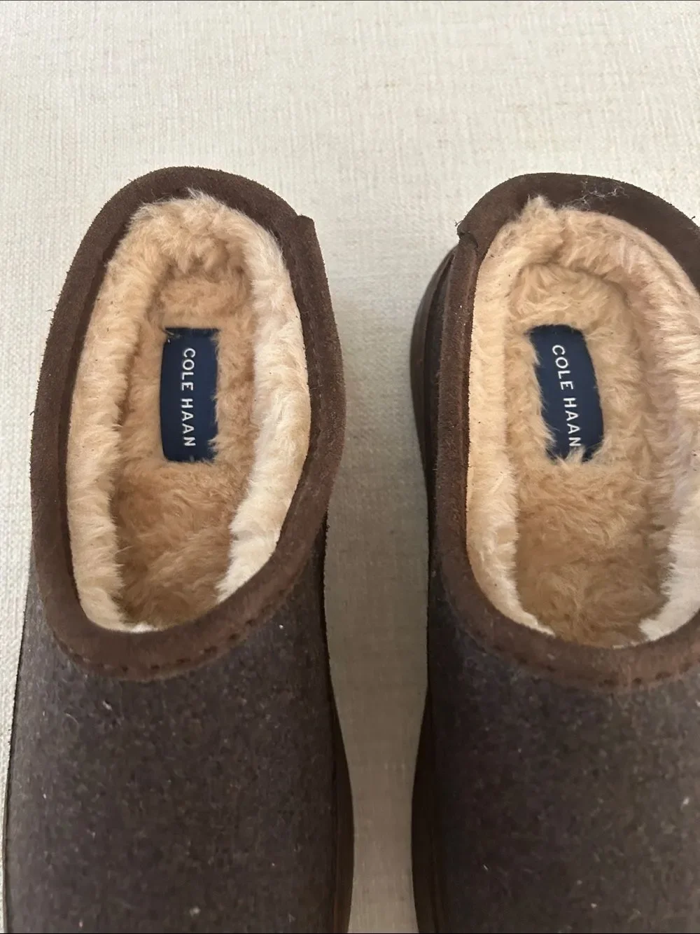 Cole Haan Men’s Indoor-Outdoor Clogs -Soft Slip-On Slippers, Brown, Small,  NWOT
